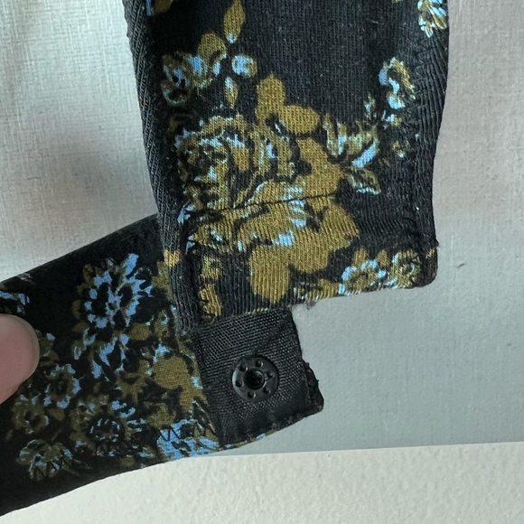 NWT Free People Printed Turnt Bodysuit in Night Combo- Medium - Picture 3 of 11